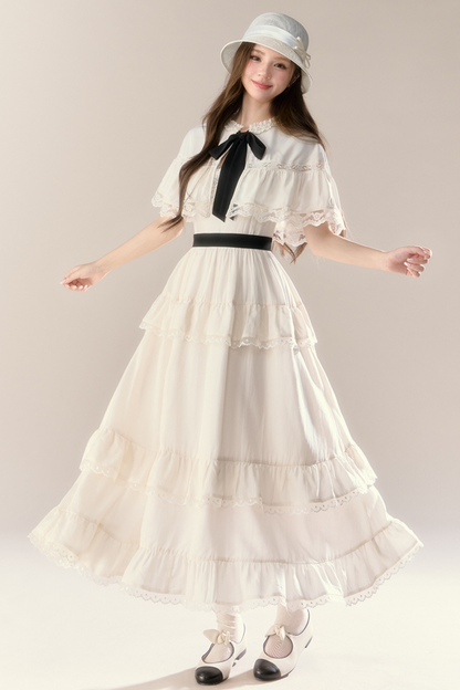 Lillian French Shawl Cake Dress