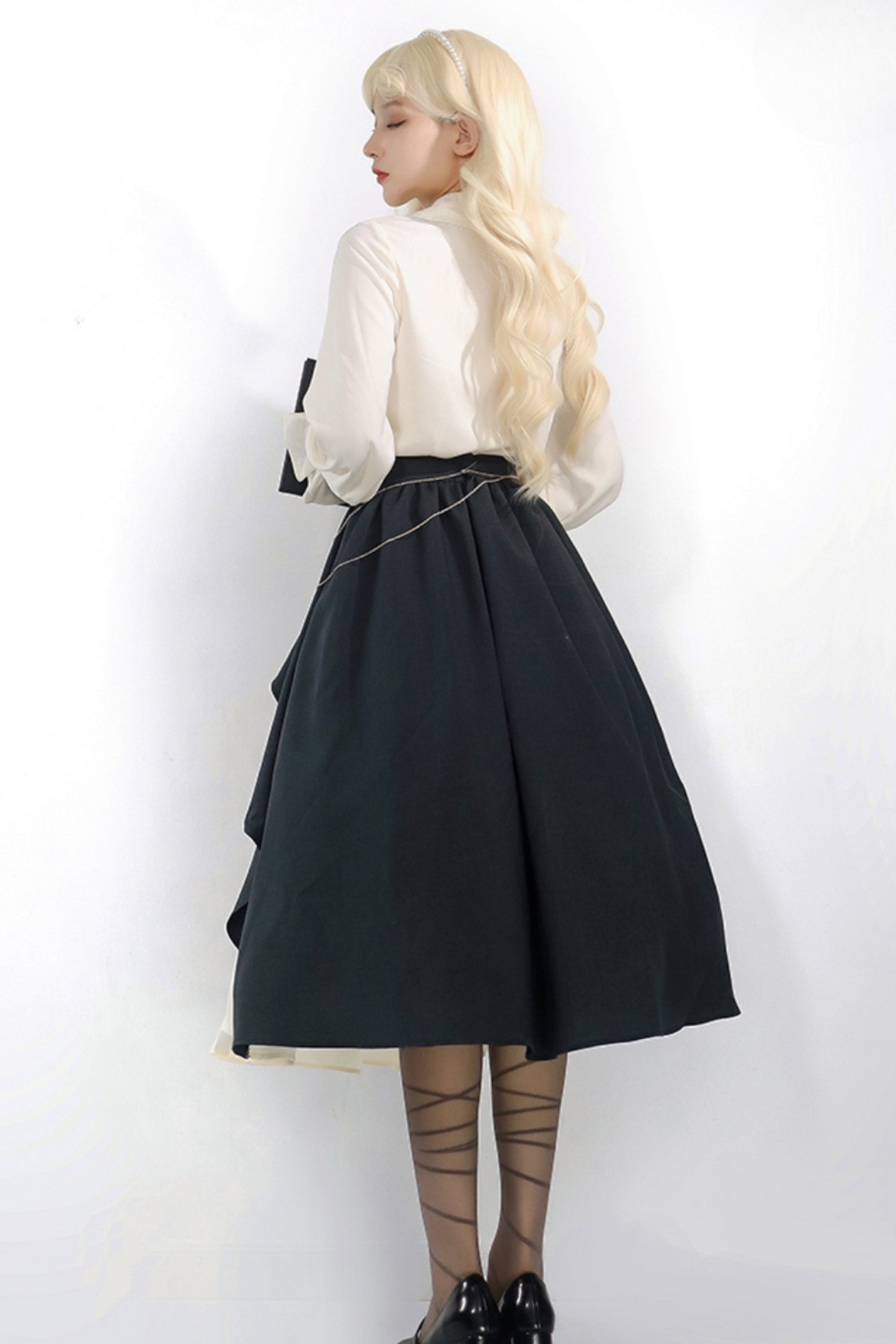 エレガントシャツ+イレギュラースカート