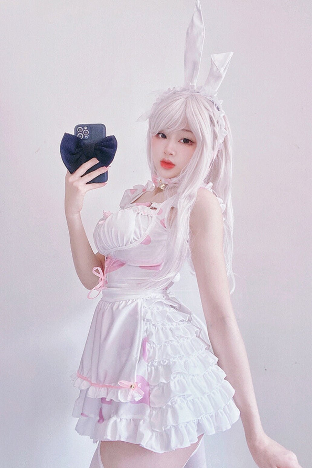 Pink Cat Maid Sexy Dance Dress