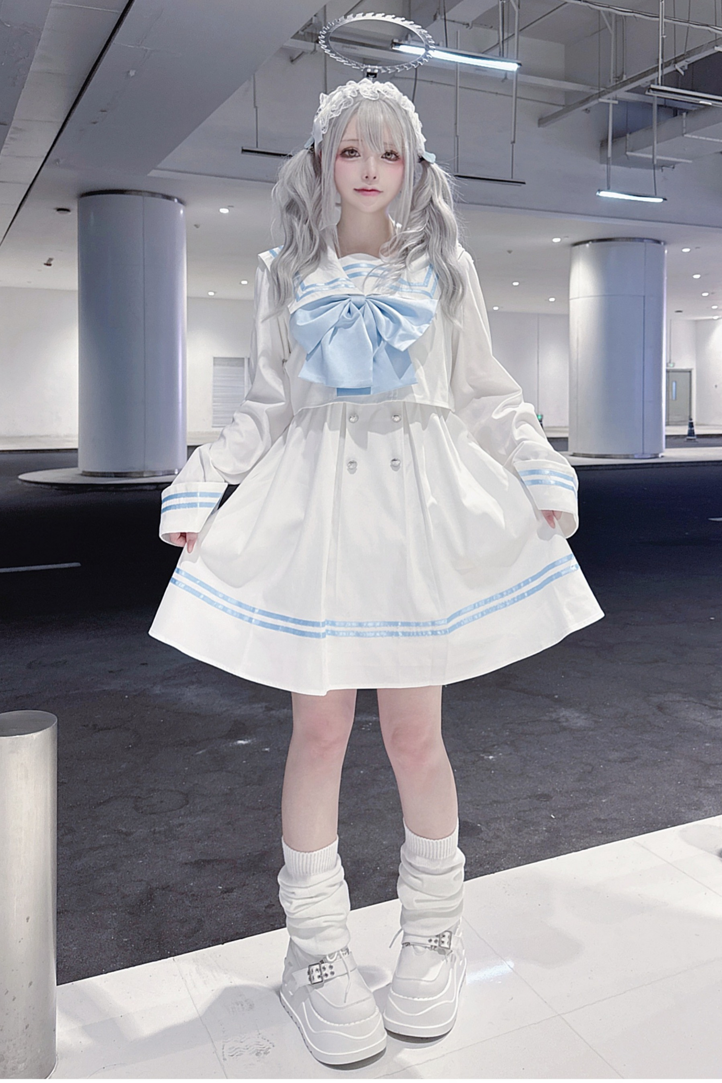 セーラー サブカルチャーワンピース+ビックリボン