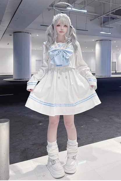 セーラー サブカルチャーワンピース+ビックリボン