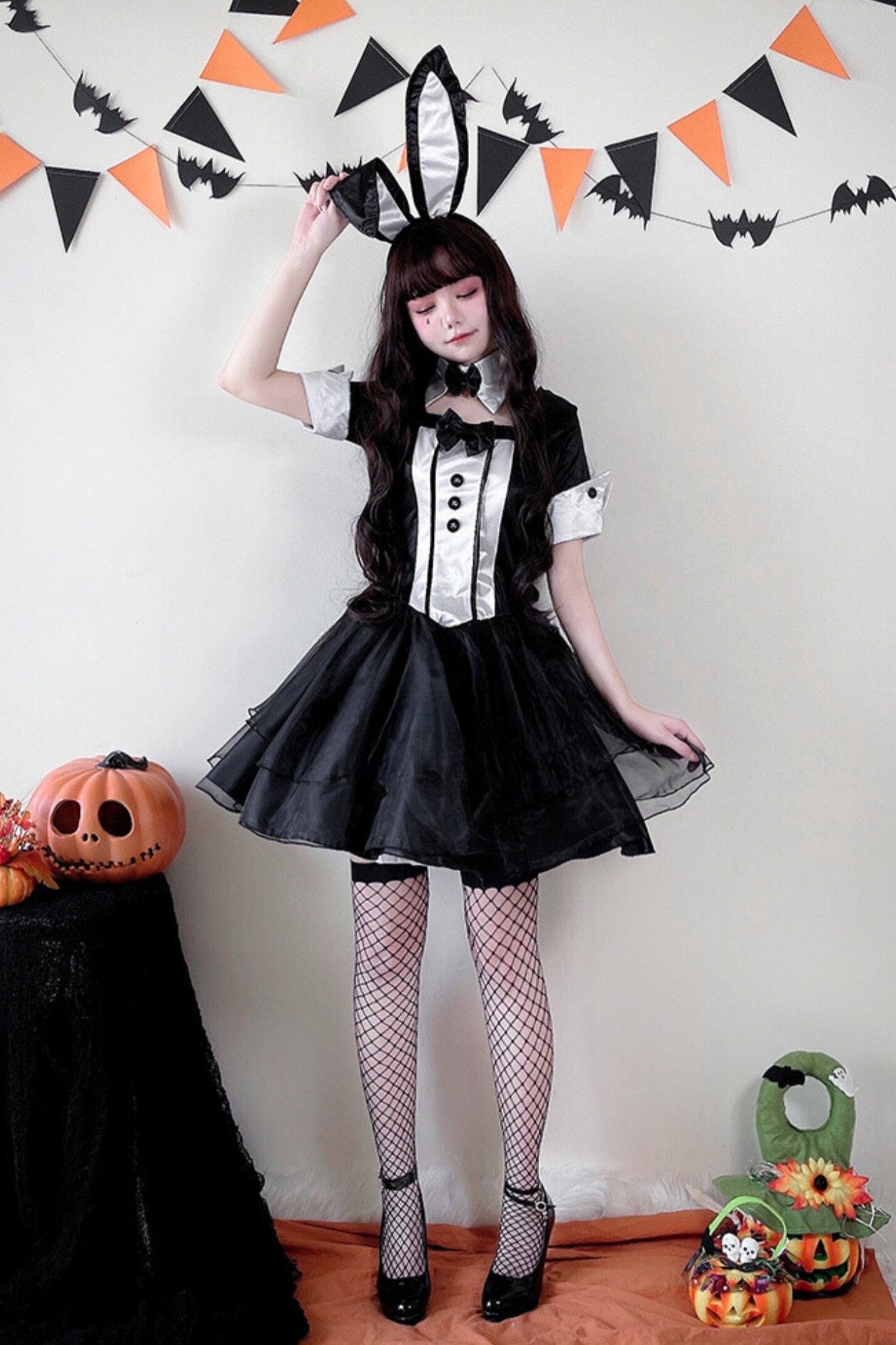 Halloween Bunny Girl Nightclub Dress