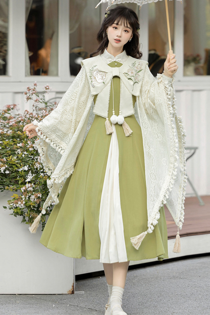 レトロチャイナドレス+ショール