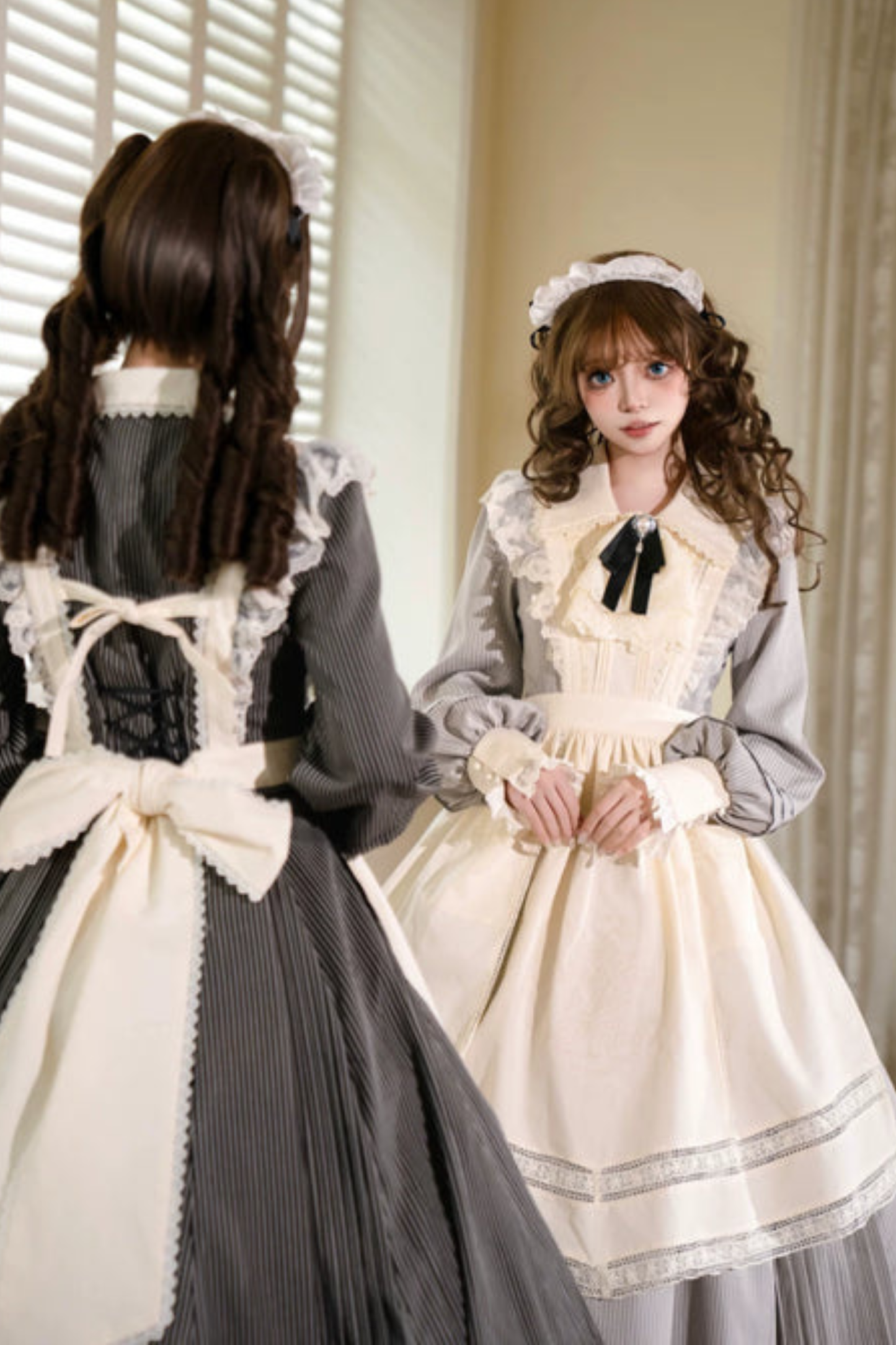 레트로 로리타 원피스 + 앞치마