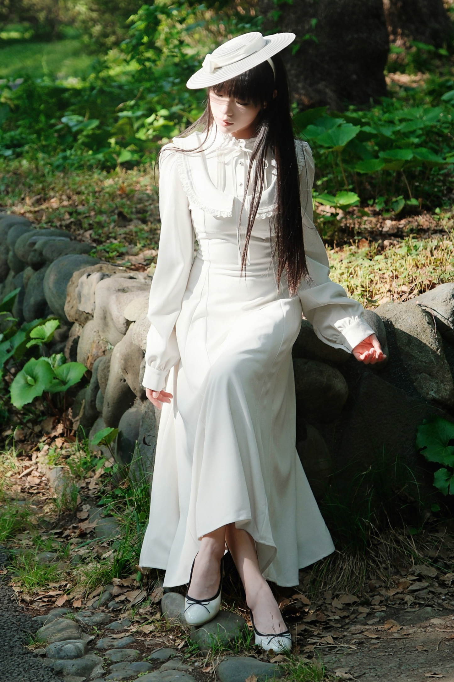 マグルフランスヴィンテージ レースドレス