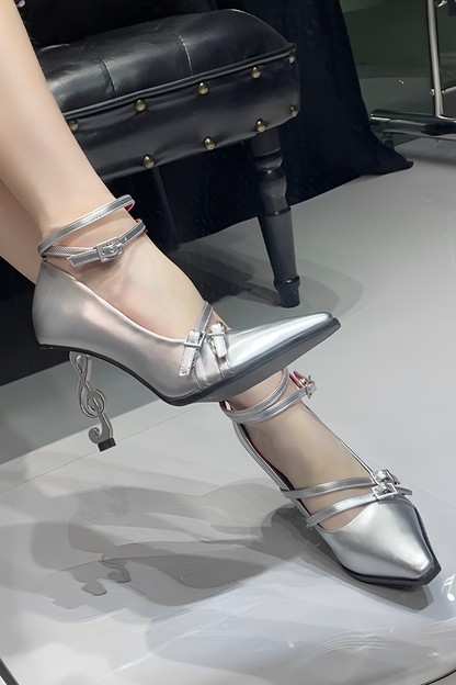 Gothic Note High Heels