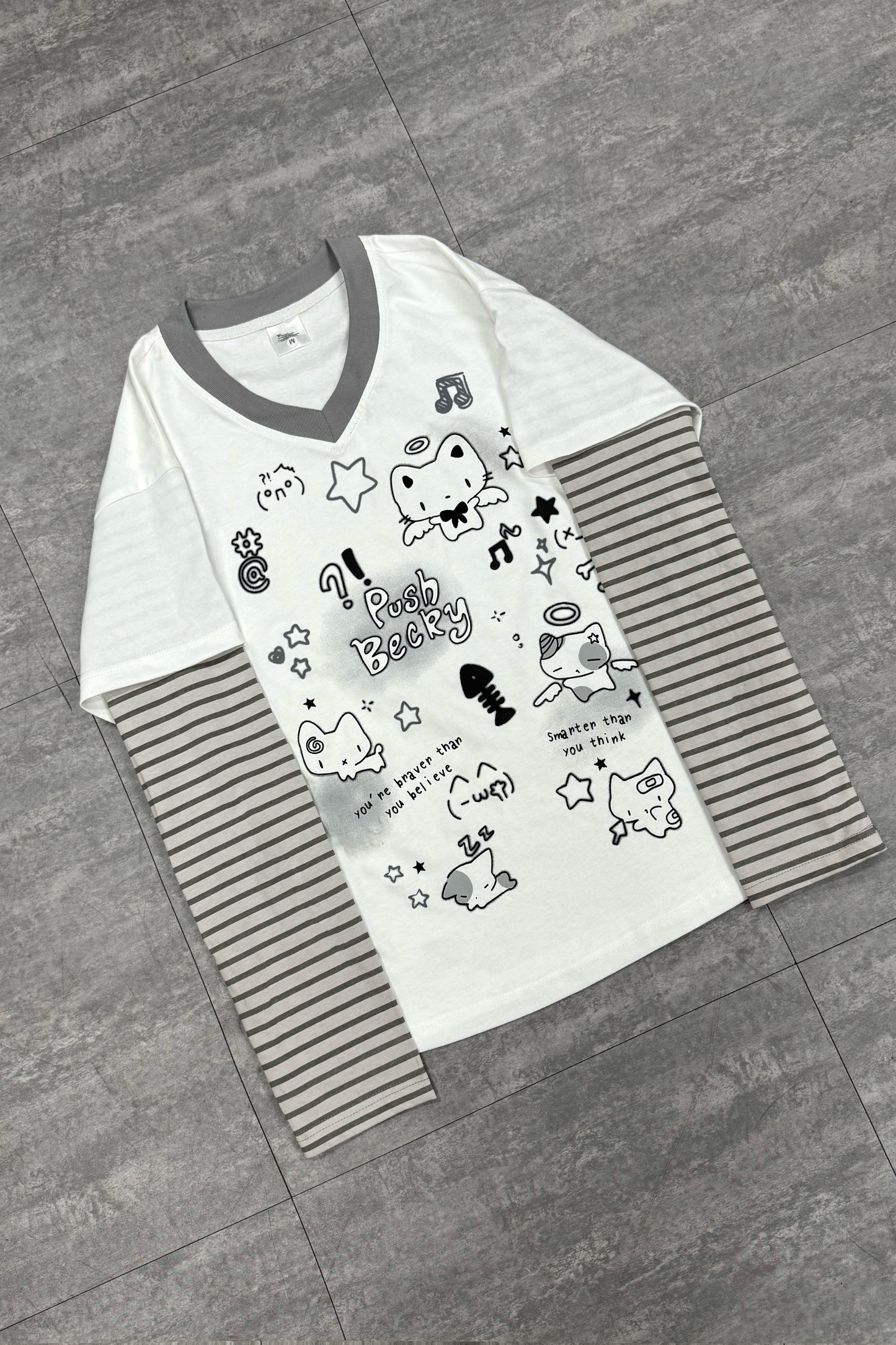 イラストボーダールーズトップス