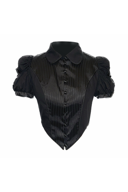 Spider Web French Blouse