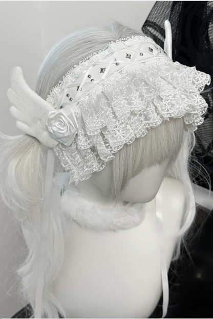 Subculture White Gothic Headband