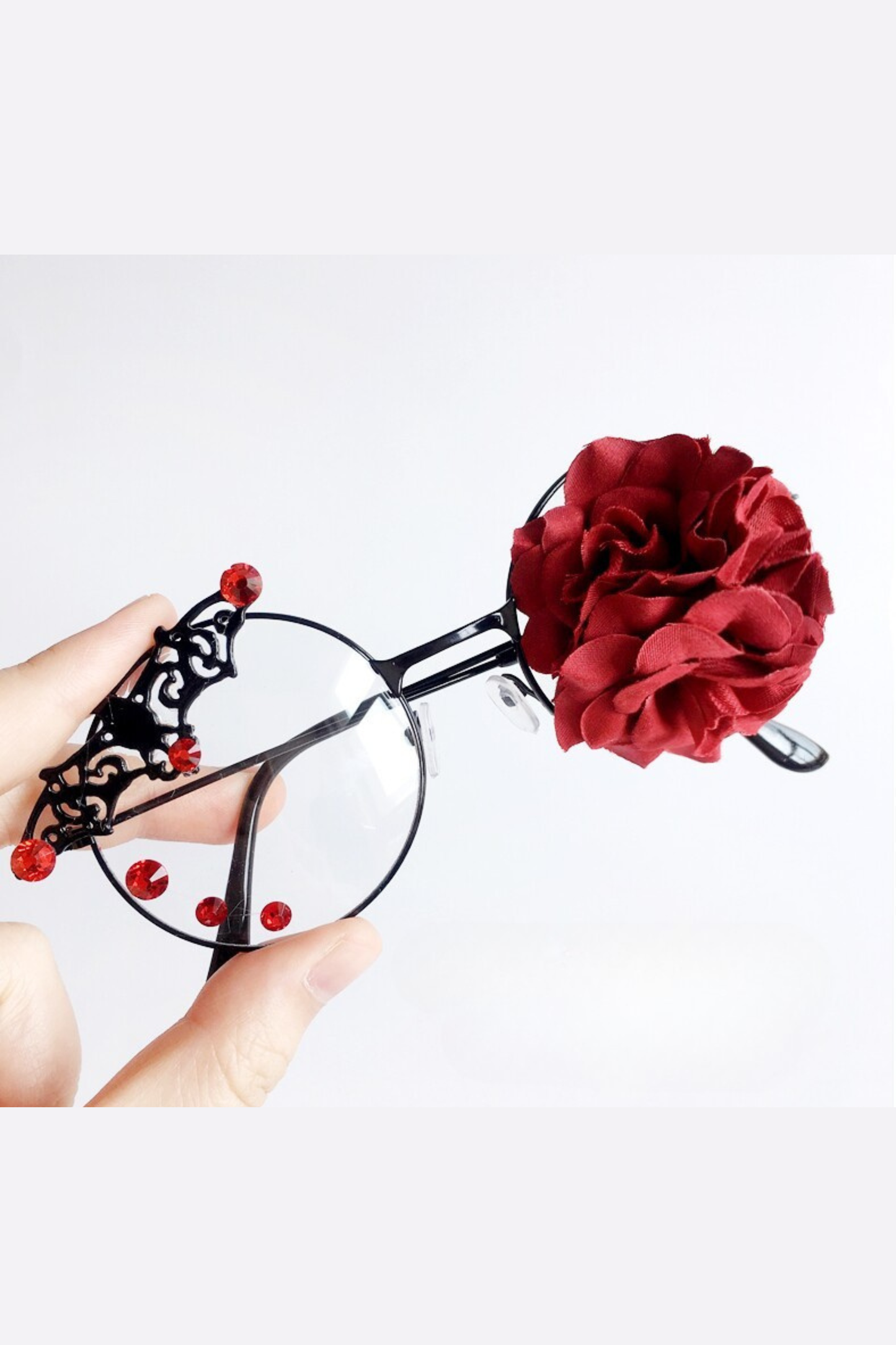 ダークゴスフラワーメガネ