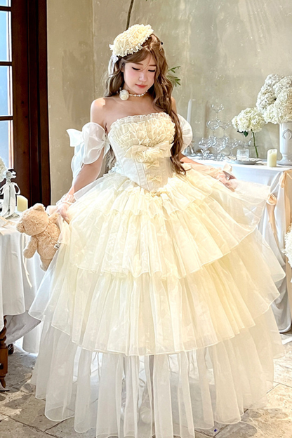 ファーストラブフローラルドレス+スリーブ