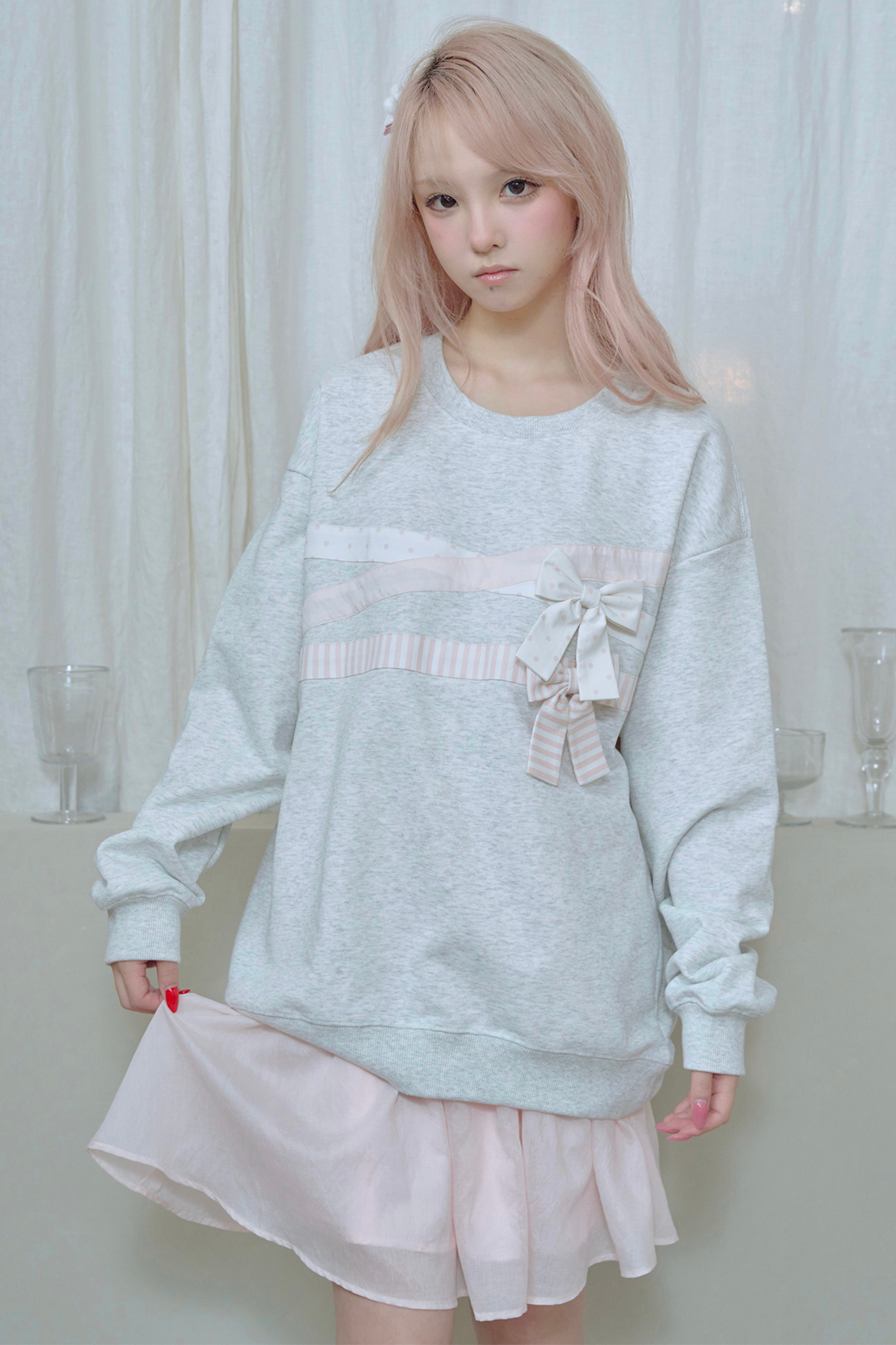 ロマンチックスイートレーススカート