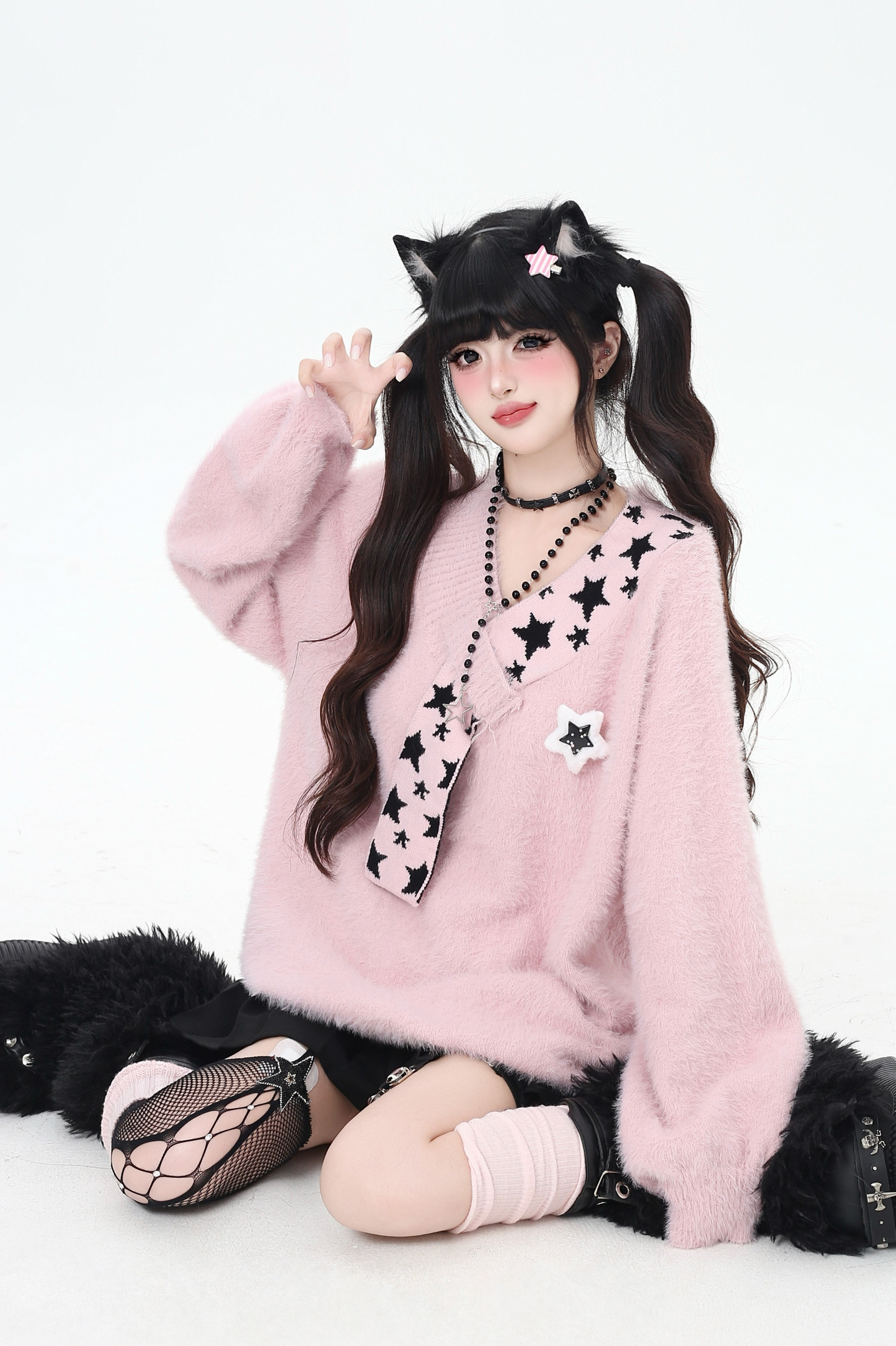 Star Design Loose Top