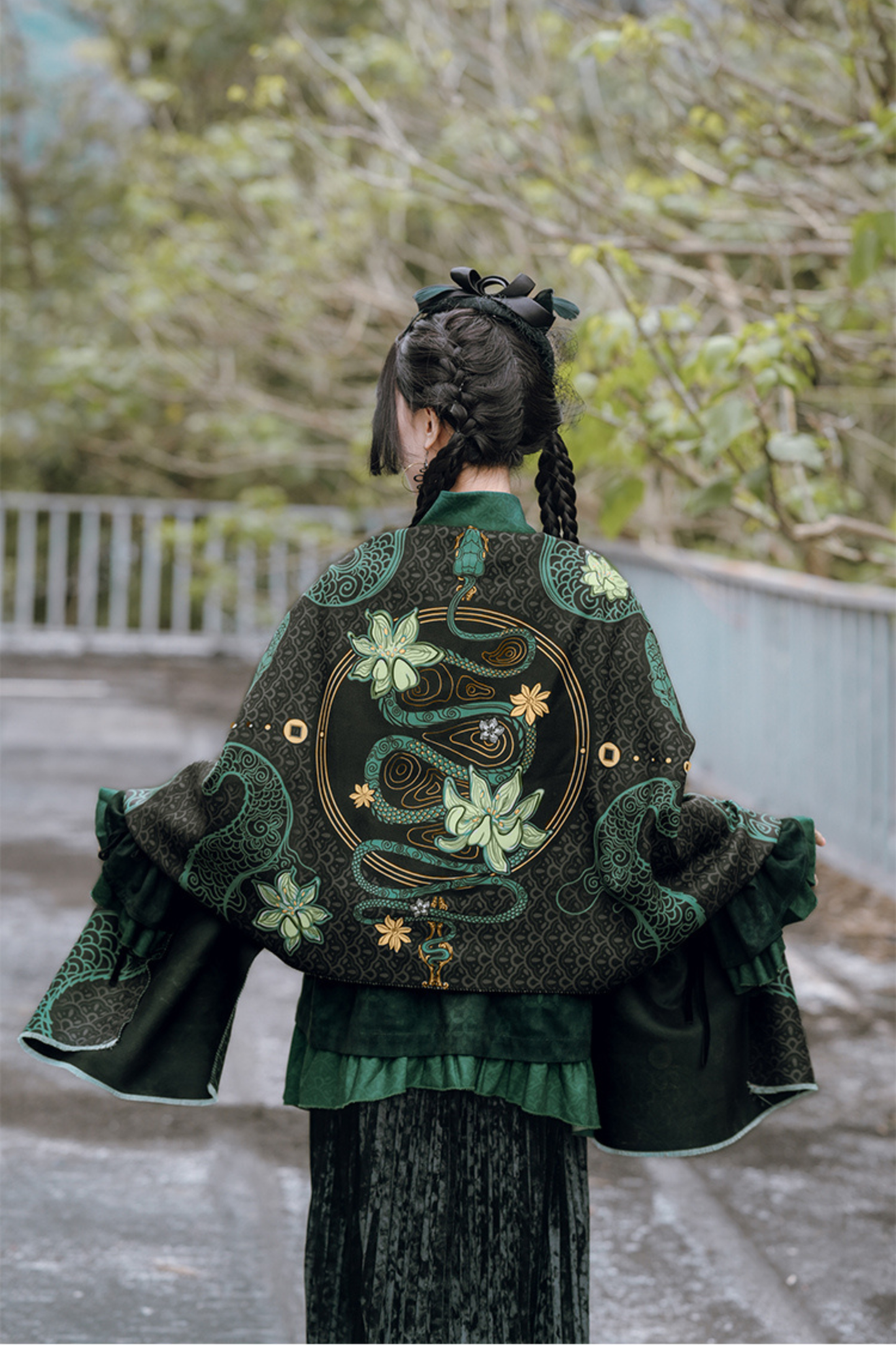 Ethnic China Print Shawl