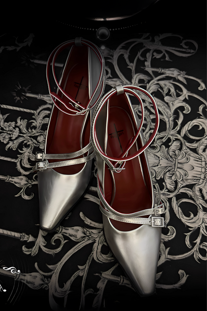 [Pre-order] Dark Gothic Pointed Toe G Clef Heel