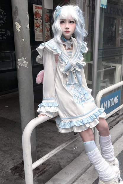 【天使界隈】フリルセーラーサブカルワンピース