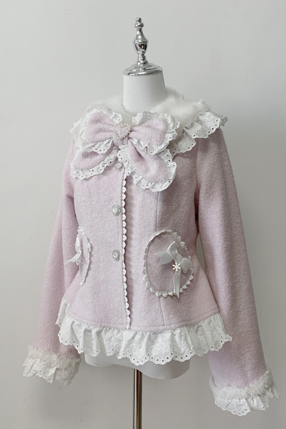 レースリボンスリムスイートコート