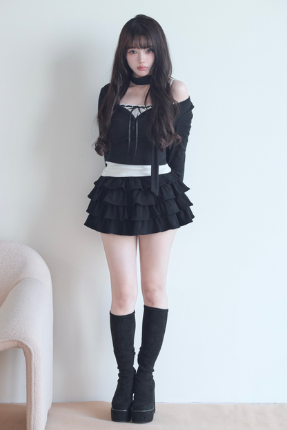 リトルリボントップス+キャミソール