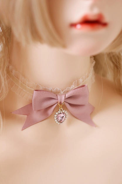 Girly Pink Ruffle Lolita Accessories