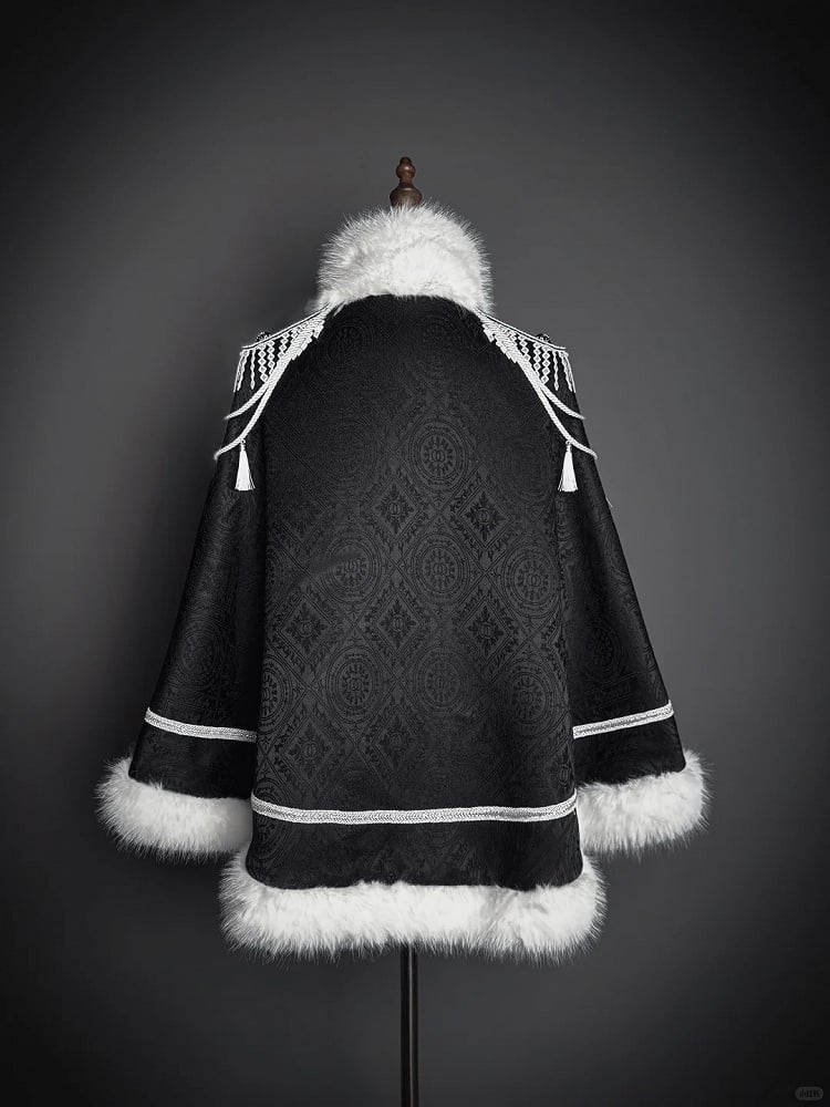 【2月23日予約締切】ドーンブレイカーゴシックミリタリーエポレットファーケープコート