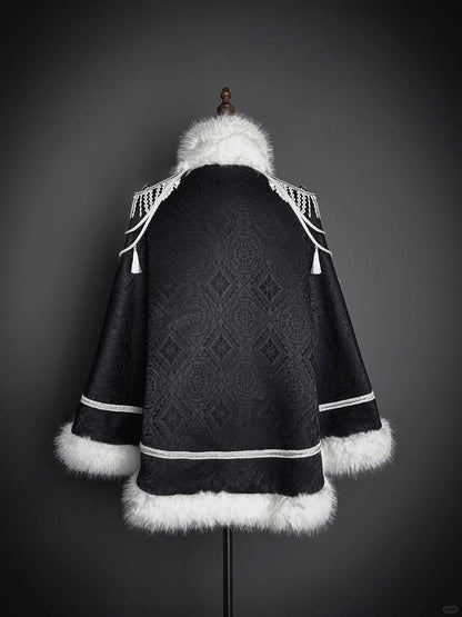 【2月23日予約締切】ドーンブレイカーゴシックミリタリーエポレットファーケープコート