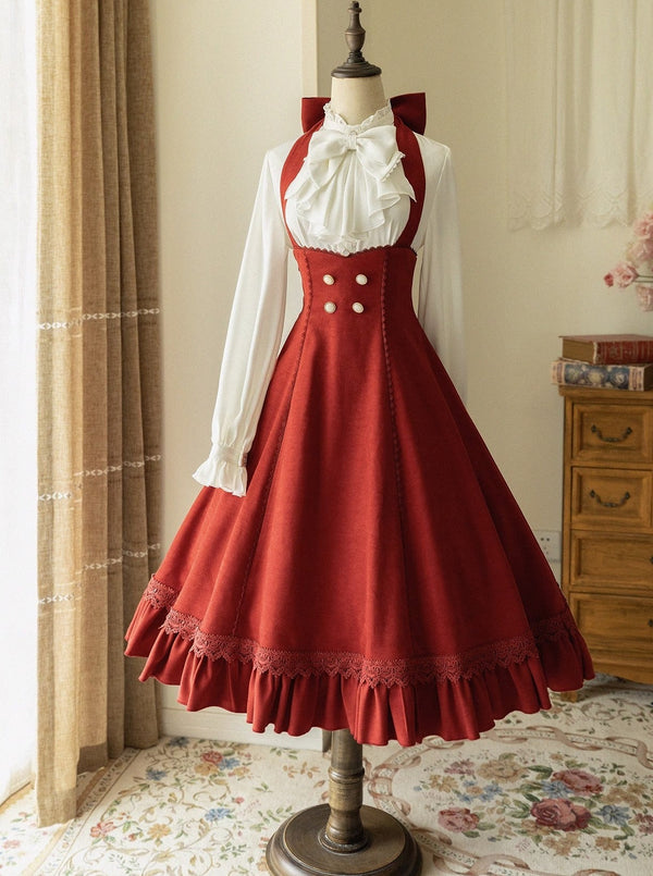 ビックリボンブラウス＋レトロサススカート