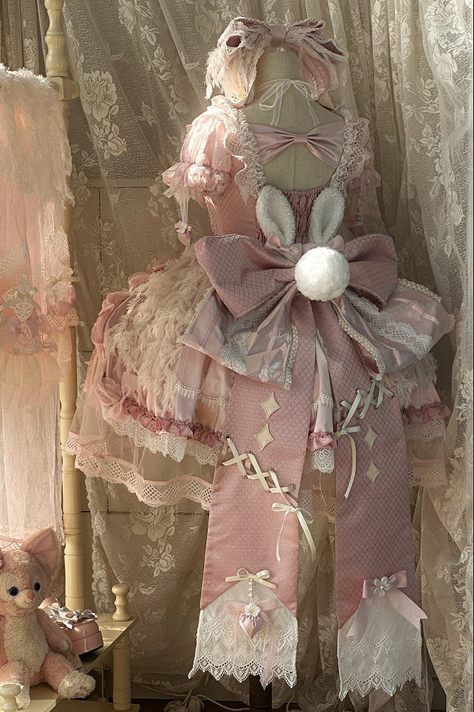 【2月26日予約締切】ラビングスノーピンクロリータロマンティックドレス＋フルセットA/B