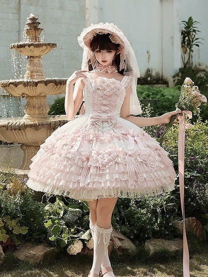 【12月26日予約締切】ピュアスイートローズファンタジーティアードロリータドレス