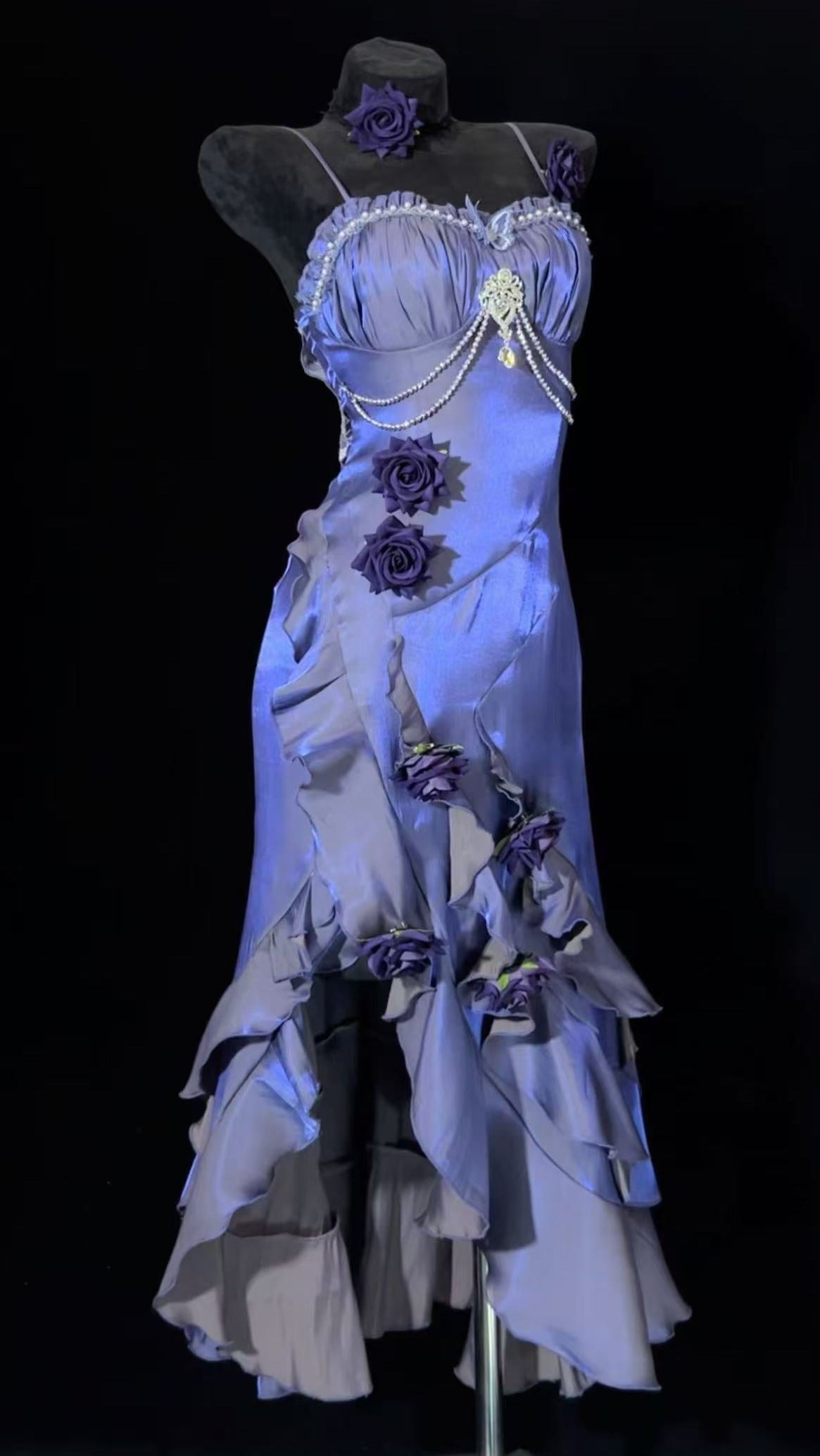 Amour Rose Burgundy Wizard of Oz Serena Purple Mermaid Dress Set