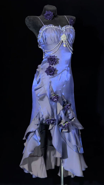 Amour Rose Burgundy Wizard of Oz Serena Purple Mermaid Dress Set