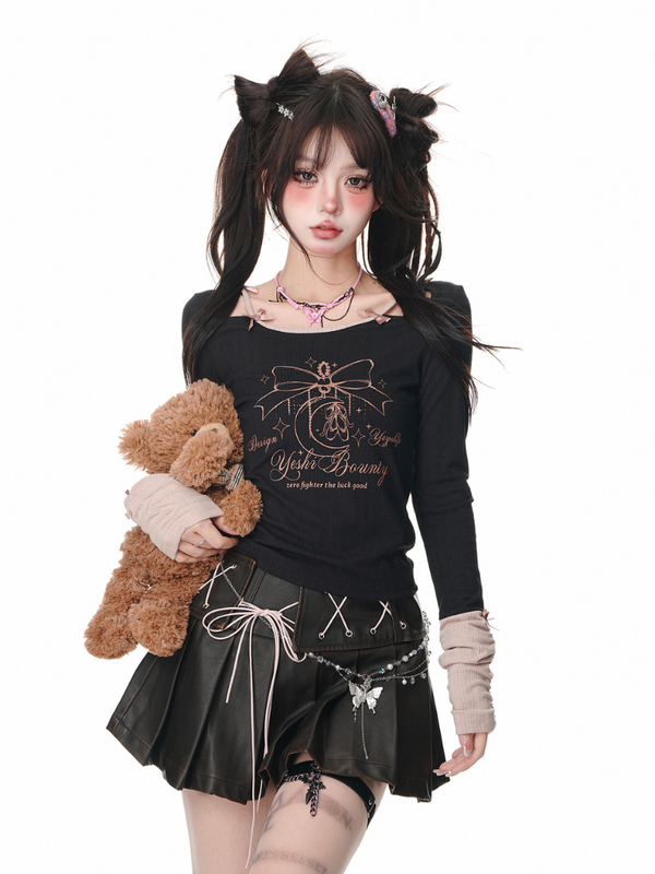 Pure Desire Long Sleeves Croptops