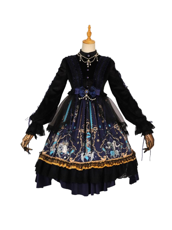 ブラックレトロゴシックダークロリータ