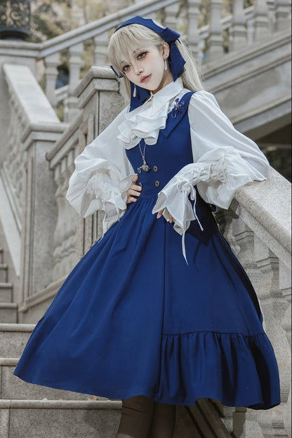 【12月9日予約締切】スプリットカラーエレガントバックレースアップドレス