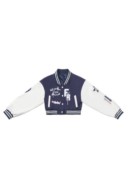 Navy Tex Chard Baseball Jacket Set