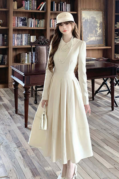 Elegant Austin White Tea Long One Piece