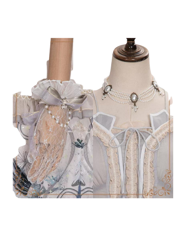 ウェディングローズガールレトロティーパーティーロリータ