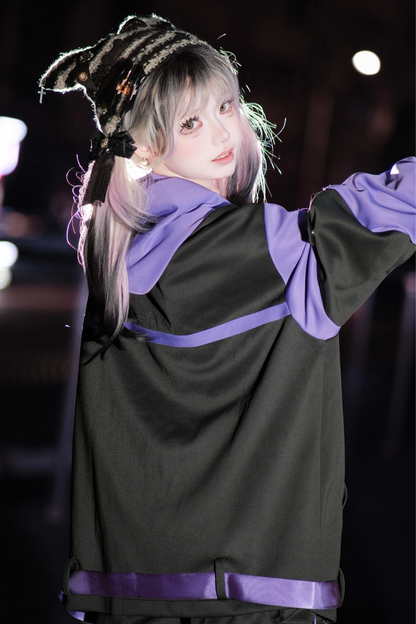 サブカルサイバージャケット+ショートパンツ+レッグカバー