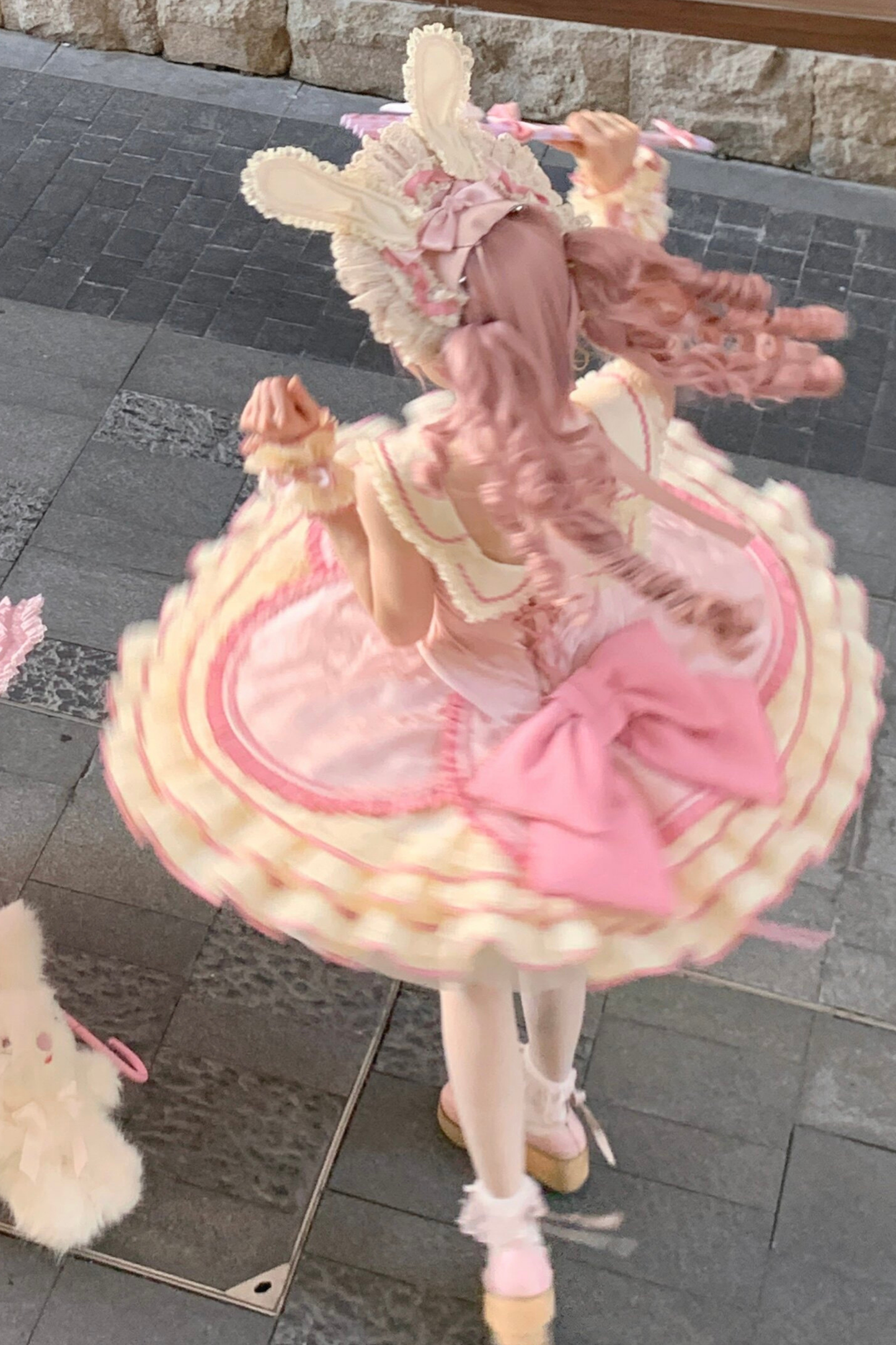 Magical Girl Lolita Dress + Bonnet + Pendant + Sleeves