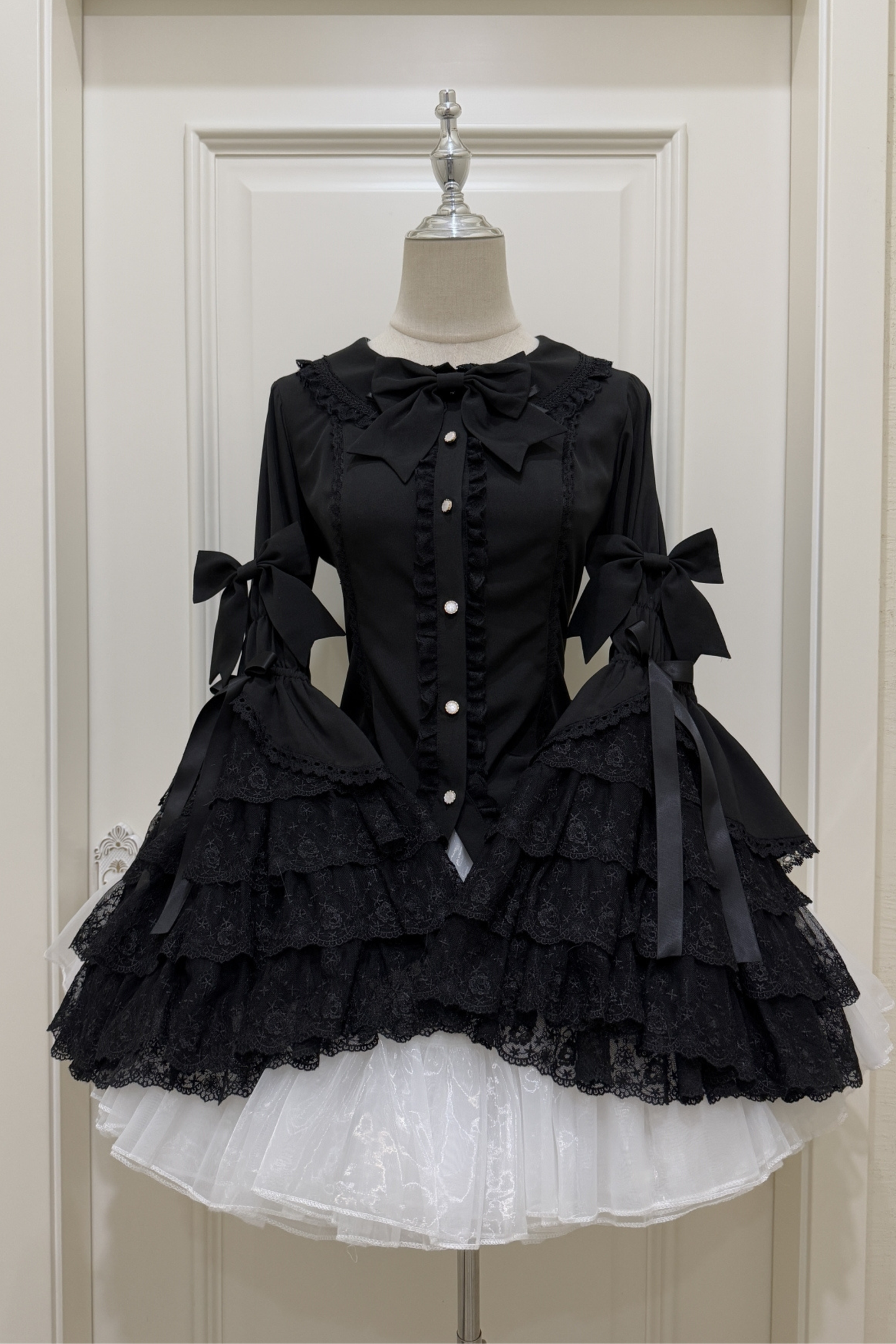 プリンセスリボンフリルスリーブシャツ