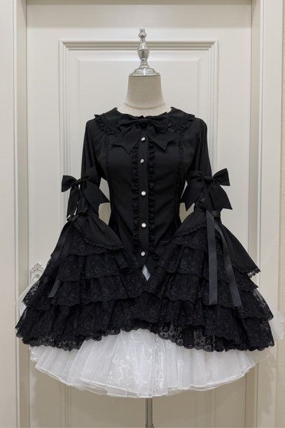 プリンセスリボンフリルスリーブシャツ