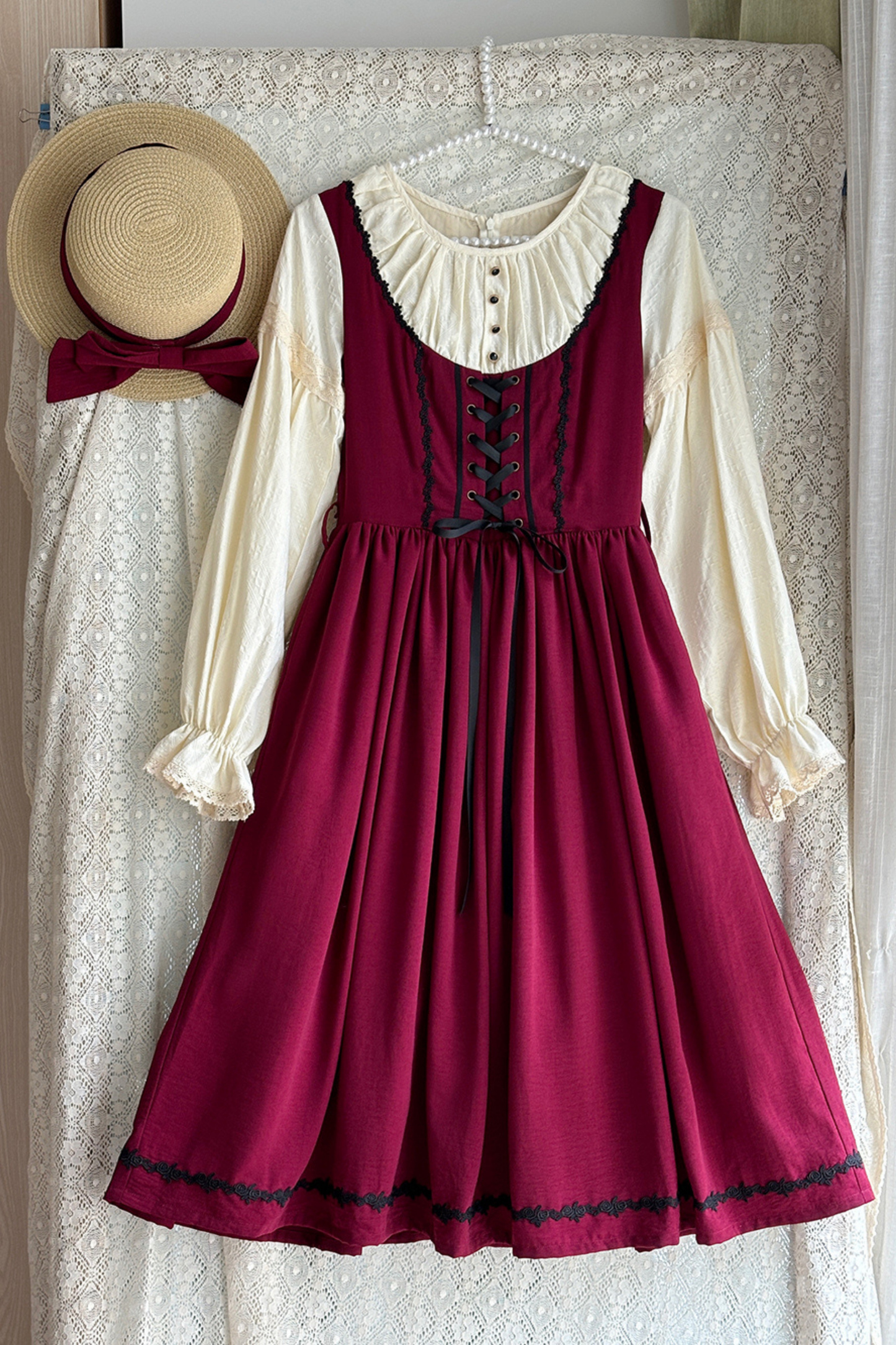 スケッチワイルドローズエレガントロリータドレス