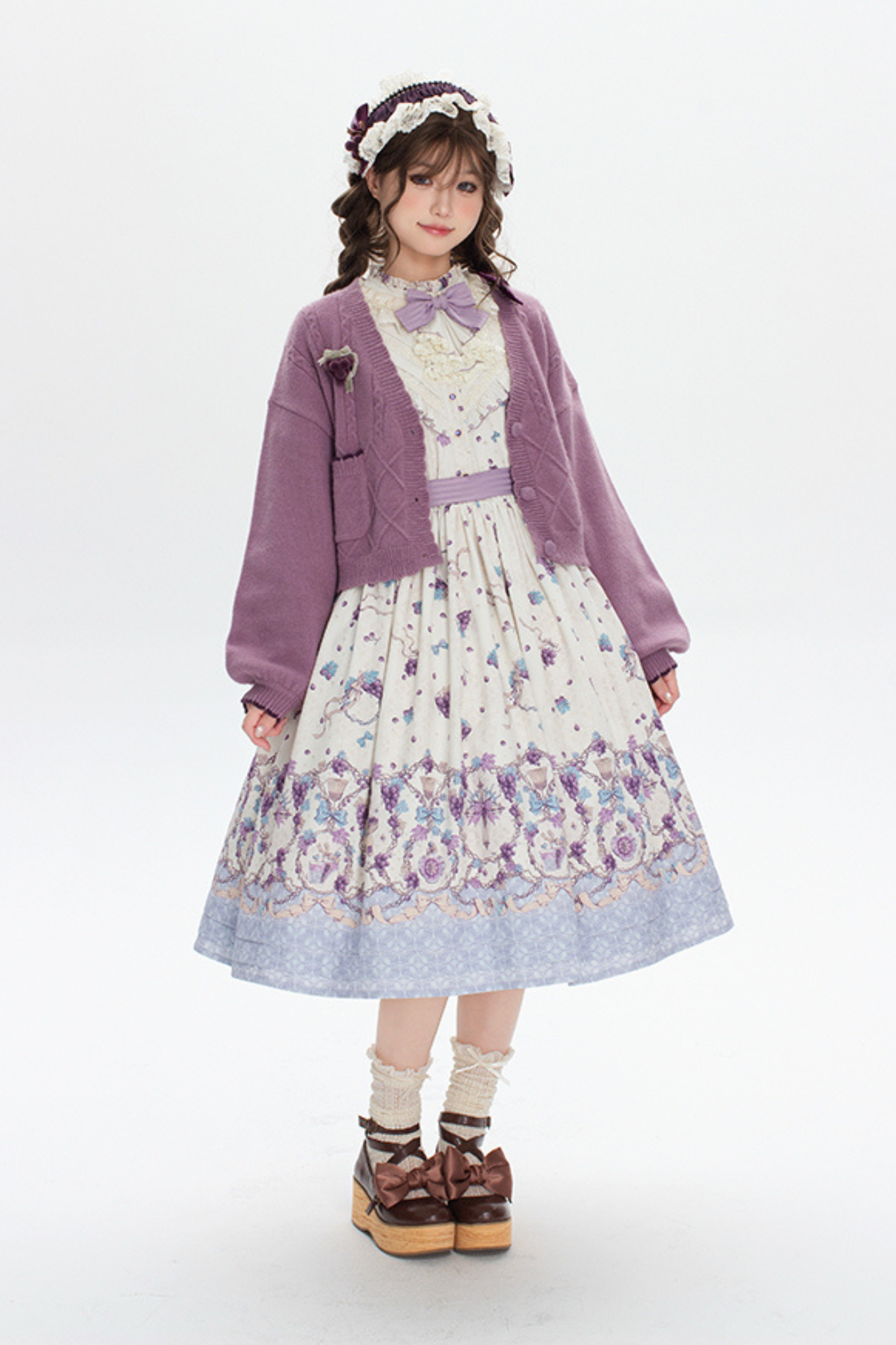 ワイナリーレトロベアロリータドレス