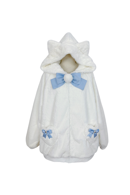 猫耳ぬいぐるみフードジャケット