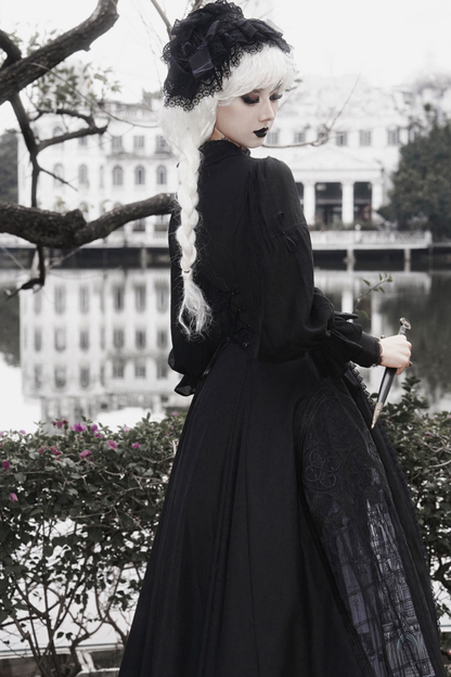 Gothic Lolita Jumper Skirt + Dark Top + Girdle