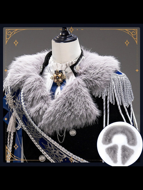【12月7日予約締切】５ Colors Royal Prince-Style Military Lolita Series Accessories (Sash, Detachable Fur Collar)