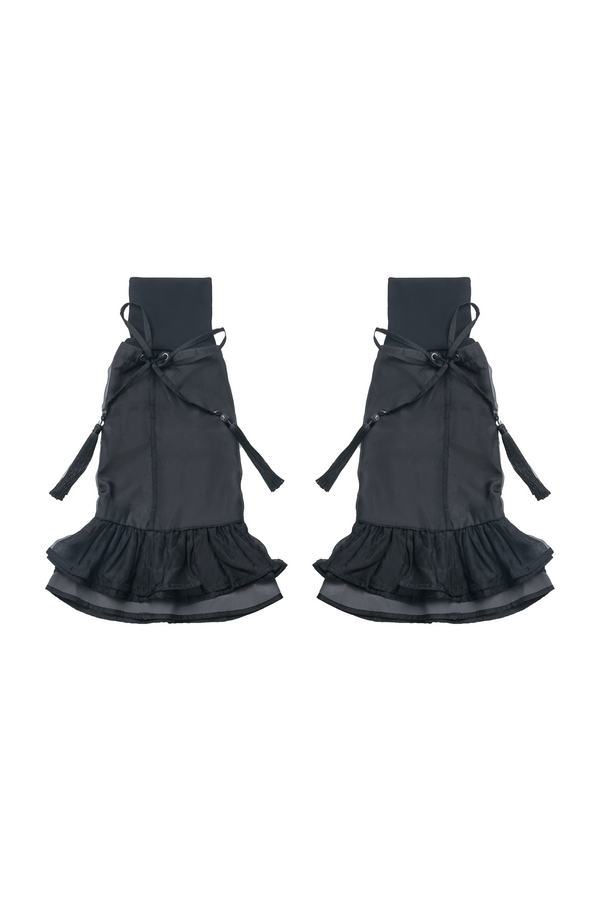 Slimming Black and Gray Embroy Dary Set