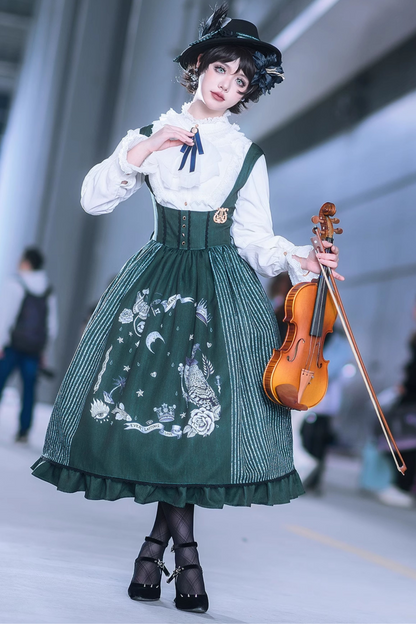 魔法学園レトロエレガントロリータジャンパースカート