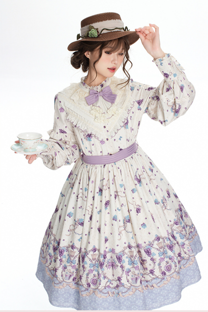 ワイナリーレトロベアロリータドレス