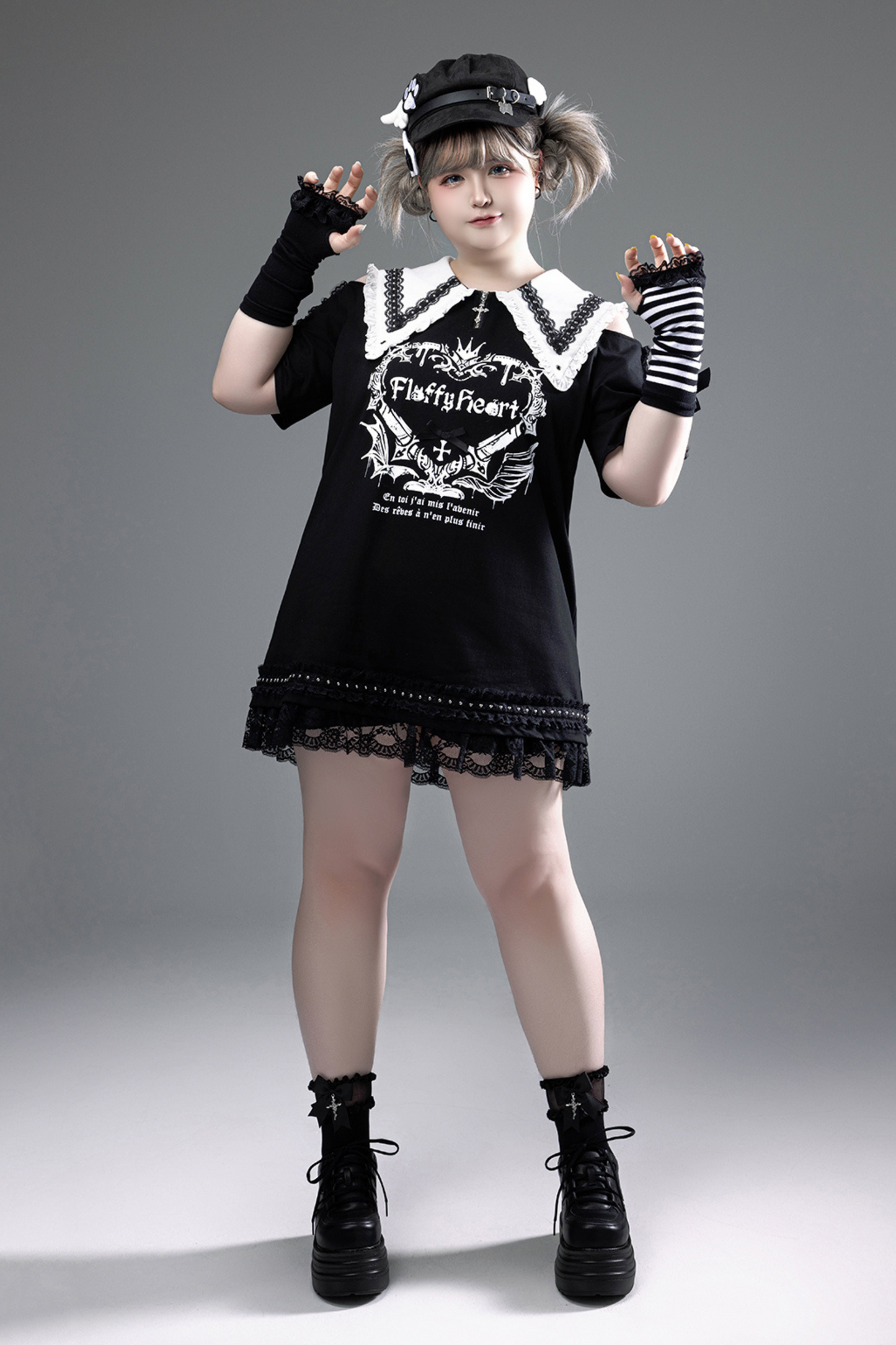 Witch Apprentice Subculture T-shirt Dress + Suspender Apron