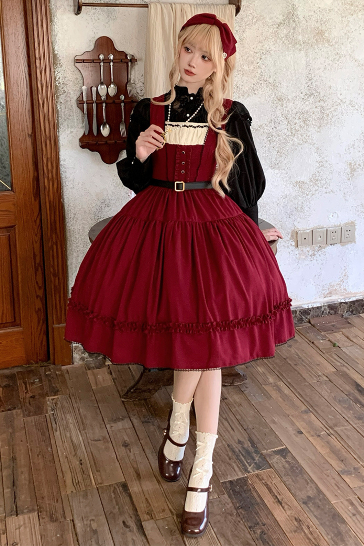 Sketch Wild Rose Elegant Lolita Jumperskirt